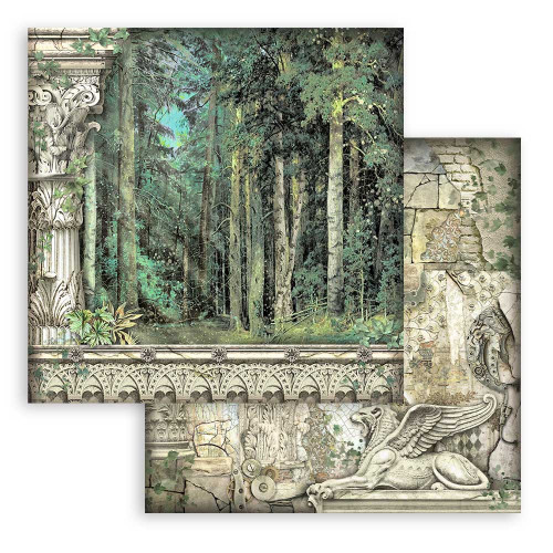 Stamperia Double-Sided Paper Pad 12"X12" 10/Pkg-Magic Forest, 10 Designs/1 Each - SBBL130