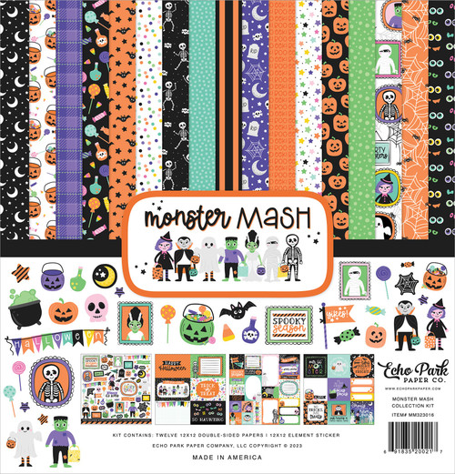 Echo Park Collection Kit 12"X12"-Monster Mash MM323016 - 691835200217