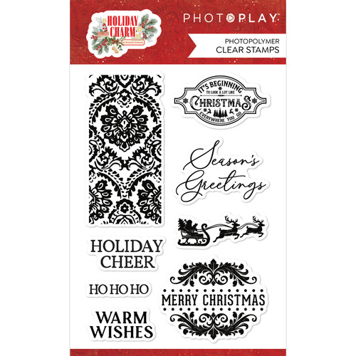 PhotoPlay Photopolymer Clear Stamps-Holiday Charm - HOL4310 - 709388343104