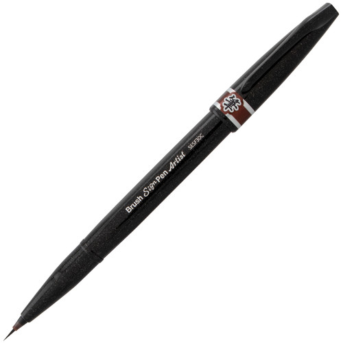 Pentel Sign Pen Micro Brush 6/Pkg-Assorted Colors SF30BP6M-0