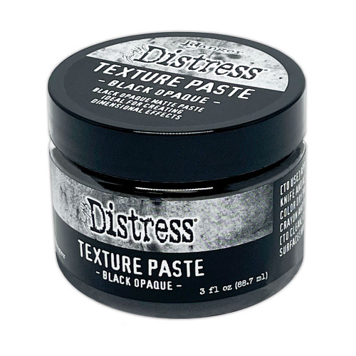 Tim Holtz Distress Texture Paste 3oz-Black Opaque SHK84471 - 789541084471