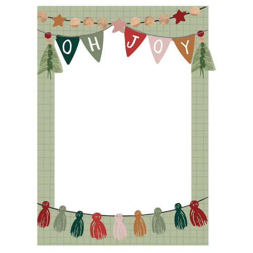 Boho Christmas Chipboard Frames- - BC20622 Boho Christmas Chipboard Frames- - BC20622