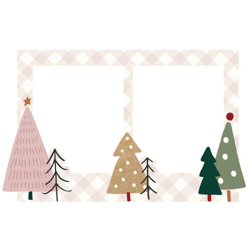 Boho Christmas Chipboard Frames- - BC20622 Boho Christmas Chipboard Frames- - BC20622