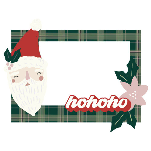 Boho Christmas Chipboard Frames- - BC20622 Boho Christmas Chipboard Frames- - BC20622