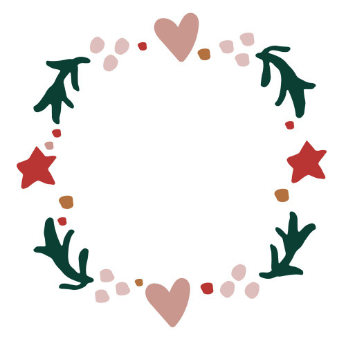 Boho Christmas Chipboard Frames- - BC20622 Boho Christmas Chipboard Frames- - BC20622