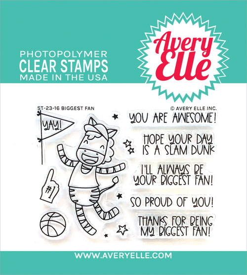 Avery Elle Clear Stamp Set-Biggest Fan AE2316 - 810083781471