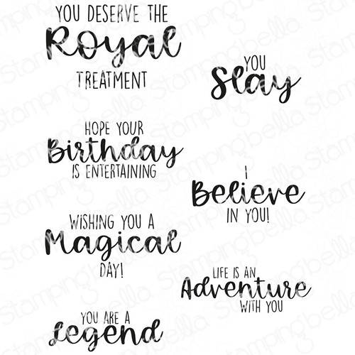 Stamping Bella Cling Stamps-Fairytale Sentiment Set EB1233 - 666307912332