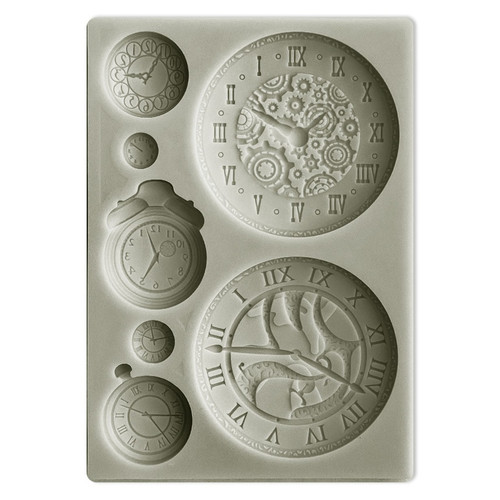 Stamperia Silicone Mould A6-Around The World Clocks - KACM14 - 5993110028161