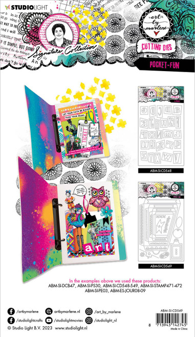 Art By Marlene Signature Collection Cutting Dies-Nr. 549, Pocket-Fun - ABMCD549