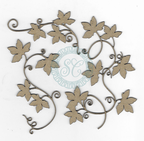 Scrapaholics Laser Cut Chipboard 2mm Thick-Vines, 3/Pkg 2" To 5" S54143