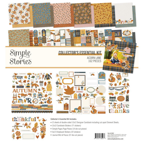 Simple Stories Collector's Essential Kit 12"X12"-Acorn Lane AL21002 - 810112385267