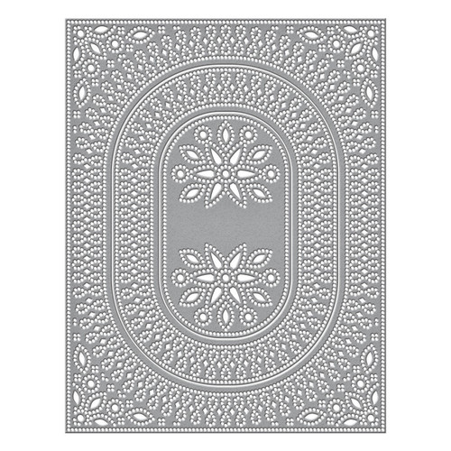 Spellbinders Etched Dies From The Stylish Ovals Collection-Infinity Punch & Pierce Plate - S5566