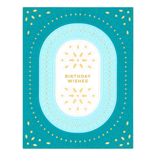 Spellbinders Etched Dies From The Stylish Ovals Collection-Infinity Punch & Pierce Plate - S5566 Spellbinders Etched Dies From The Stylish Ovals Collection-Infinity Punch & Pierce Plate - S5566