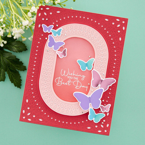 Spellbinders Etched Dies From The Stylish Ovals Collection-Infinity Punch & Pierce Plate - S5566 Spellbinders Etched Dies From The Stylish Ovals Collection-Infinity Punch & Pierce Plate - S5566