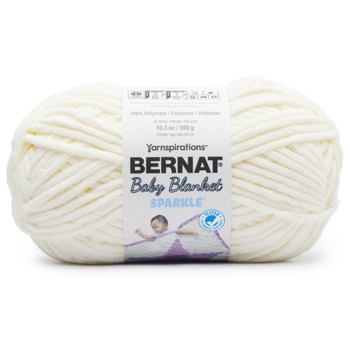 Bernat Baby Blanket Sparkle Yarn-Moonlight - 161271-71001 - 057355480506
