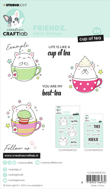 Studio Light Friendz Clear Stamp-Nr. 553, Cup Of Tea - STAMP553