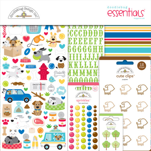 Doodlebug Puffy Stickers-Doggone Cute Icons