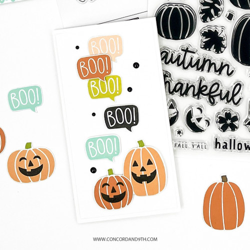Concord & 9th Clear Stamps 4"X6"-Playful Pumpkins 11856