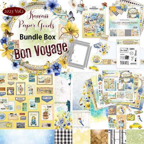 Memory Place Kawaii Paper Goods Bundle Box-Bon Voyage MP-61138 - 4582248611386