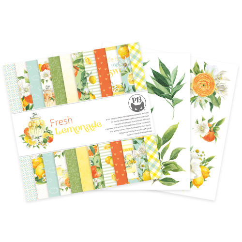 P13 Double-Sided Paper Pad 6"X6" 24/Pkg-Fresh Lemonade P13LEM09