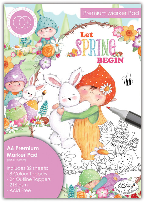 Craft Consortium Premium Marker Pad A6 32/Pkg-Let Spring Begin - PAD041D - 5060921931260