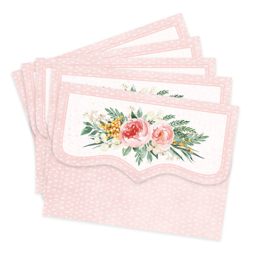 Flowerish Mini Envelopes-5/Pkg P13FLO39