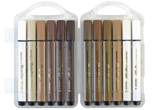 Kwik Stix Magic Stix Markers 12/Pkg-Global Skin Tones - TPG396