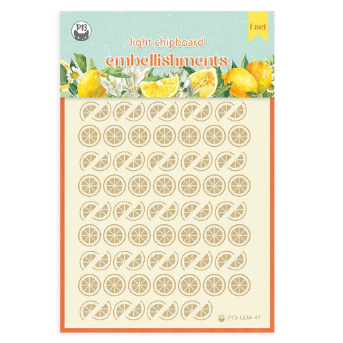P13 Die-Cut Chipboard Embellishments 4"X6"-#04 - P13LEM47 - 5905523082104