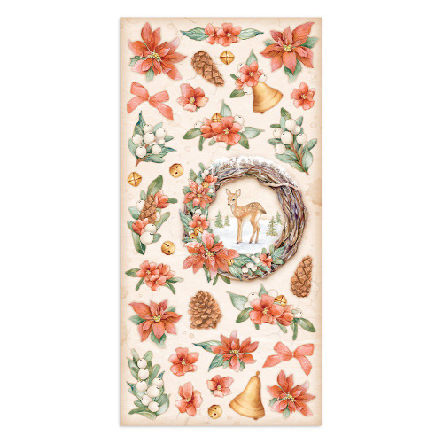 Stamperia Collectables Double-Sided Paper 6"X12" 10/Pkg - Oh-All Around Christmas - SBBV24 Stamperia Collectables Double-Sided Paper 6"X12" 10/Pkg - Oh-All Around Christmas - SBBV24
