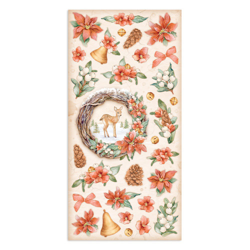 Stamperia Collectables Double-Sided Paper 6"X12" 10/Pkg - Oh-All Around Christmas - SBBV24 Stamperia Collectables Double-Sided Paper 6"X12" 10/Pkg - Oh-All Around Christmas - SBBV24