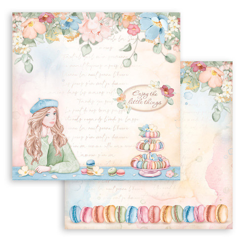 Stamperia Double-Sided Paper Pad 12"X12" 10/Pkg-Oh La La SBBL134
