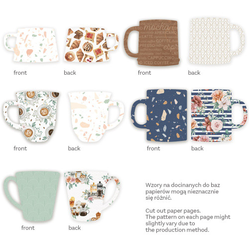 P13 Light Chipboard Album Base With Papers 6"X6"-Mix And Match, Coffee Break - P13COF56 P13 Light Chipboard Album Base With Papers 6"X6"-Mix And Match, Coffee Break - P13COF56