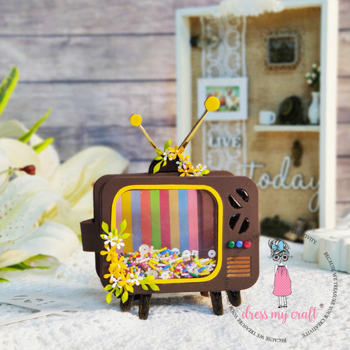 Dress My Craft Basic Designer Dies-Big Screen TV DMCD6050