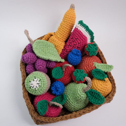 Hoooked Amigurumi DIY Kit W/Eco Barbante Yarn-Fruits Kit PAK351