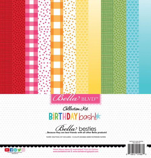 Bella Blvd Besties Collection Kit 12"X12"-Birthday Bash BB2740 - 819812014880