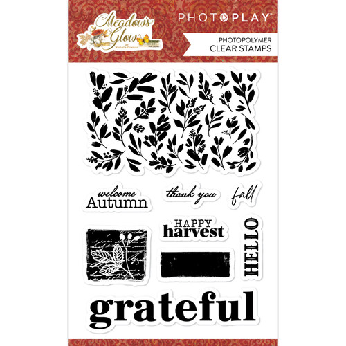 PhotoPlay Photopolymer Clear Stamps-Meadow's Glow Elements - GLO4296 - 709388342961