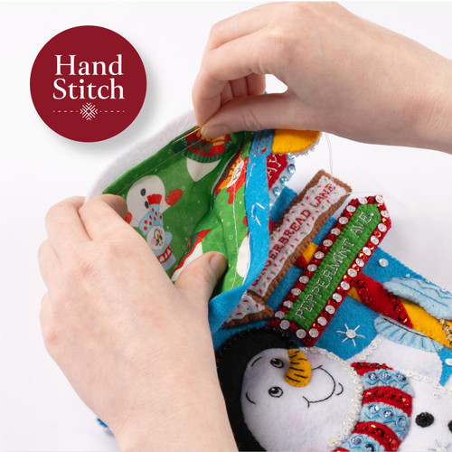 Bucilla Felt Stocking Liners For 18" Stockings-Snowman SL896-74E