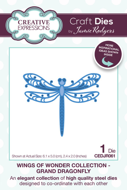 Creative Expressions Craft Dies By Jamie Rodgers-Grand Dragonfly CEDJR061 - 5055305978047