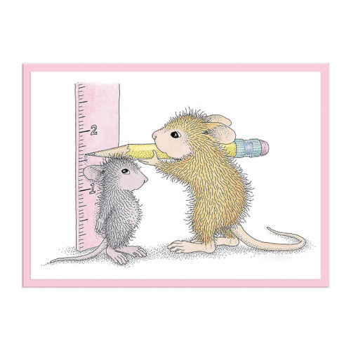 House Mouse Cling Rubber Stamp-This Tall RSC011