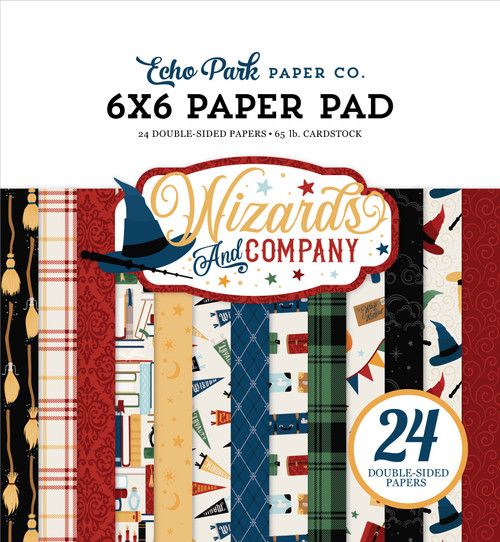 Echo Park Double-Sided Paper Pad 6"X6" 24/Pkg-Wizards & Company - AC322023 - 691835193113