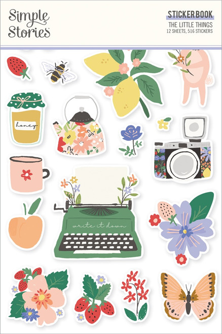 Simple Stories Sticker Book 12/Sheets-The Little Things, 516/Pkg - TLT20221 - 810112382457