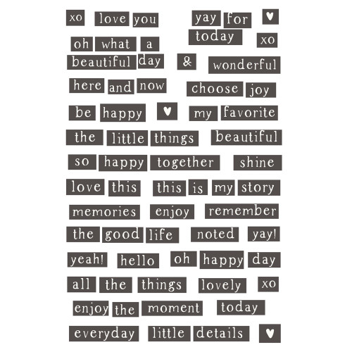 Simple Stories Sticker Book 12/Sheets-The Little Things, 516/Pkg - TLT20221