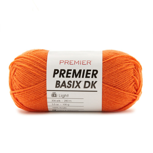 Premier Yarns Basix DK Yarn-Orange 1142-54 - 840166819715