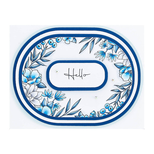 Spellbinders Etched Dies From The Stylish Ovals Collection-Essential Stylish Ovals S5562