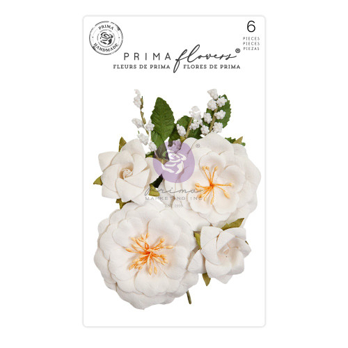 Prima Marketing Sharon Ziv Paper Flowers-Porcelain Florals SZ661120 - 655350661120