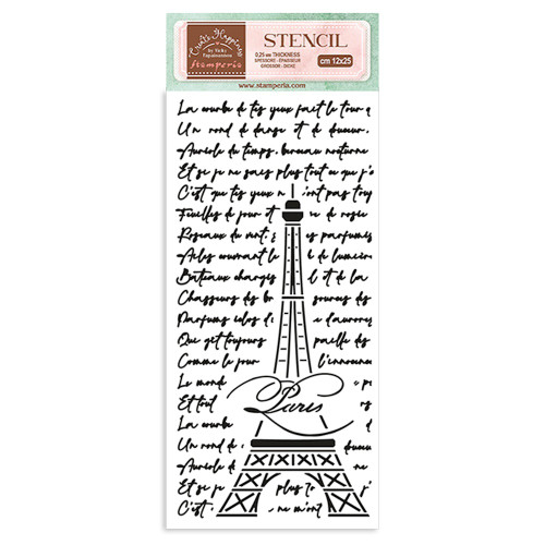 Stamperia Stencil 4.72"X9.84"-Oh La La Tour Eiffel KSTDL80 - 5993110027225