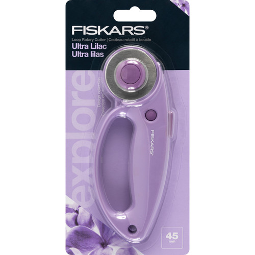 Fiskars Designer Loop Rotary Cutter 45mm -Ultra Lilac 1066452 - 020335074903