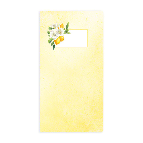P13 Fresh Lemonade Travel Journal 4.3"x8.3"-10 White Cards P13LEM20 - 5905523081930