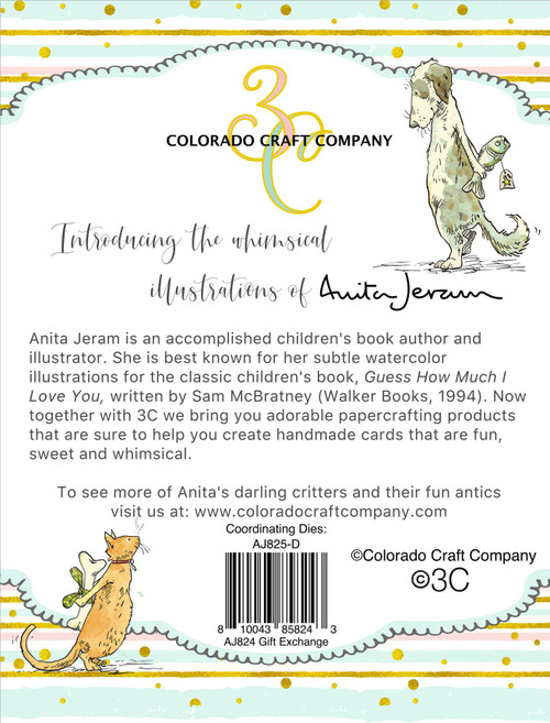 Colorado Craft Company Clear Stamps 4"X4"-Gift ExchangeBy Anita Jeram C3AJ824
