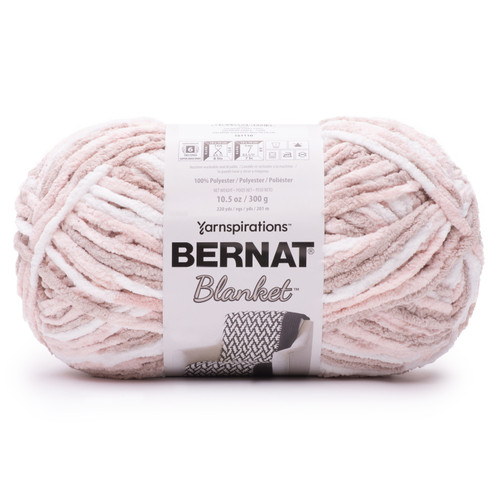 Bernat Blanket Big Ball Yarn-Salmon Sand Variegated 161110-10957 - 057355470019